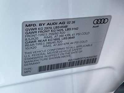 2027 Audi Q6 e-tron Premium quattro