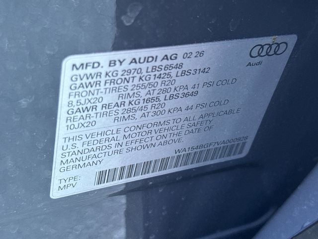 2027 Audi Q6 e-tron Premium Plus quattro