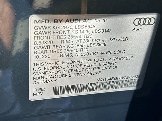 2027 Audi Q6 e-tron Premium Plus quattro