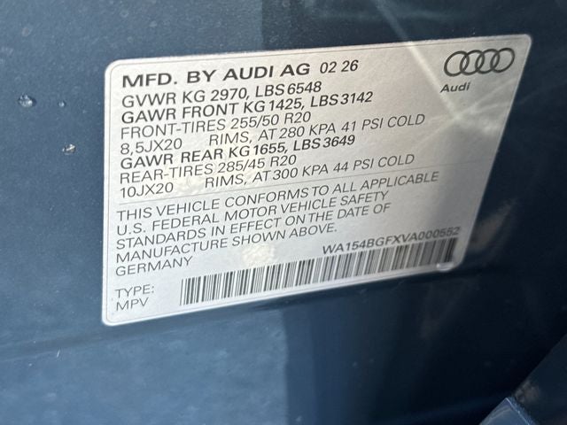 2027 Audi Q6 e-tron Premium Plus quattro