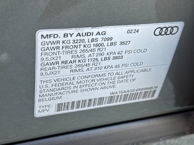 2024 Audi Q8 e-tron Premium Plus quattro