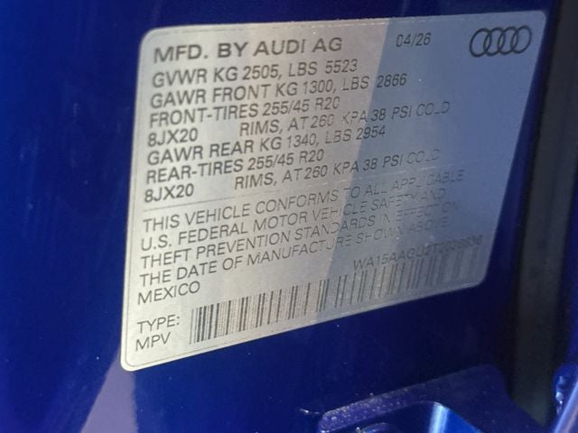 2026 Audi Q5 2.0T Premium Plus quattro