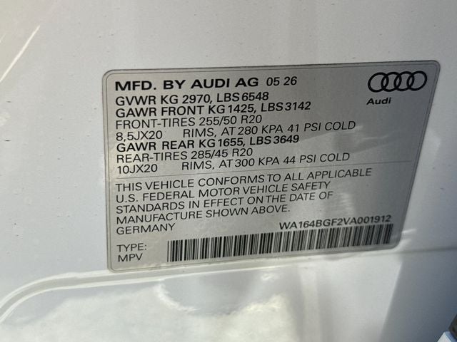 2027 Audi Q6 e-tron Prestige quattro
