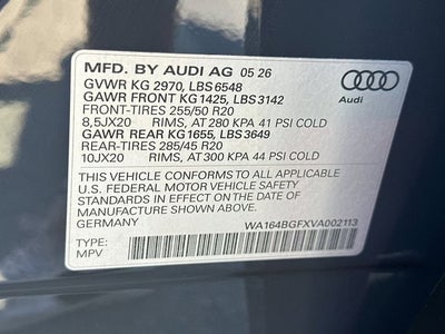 2027 Audi Q6 e-tron Prestige quattro