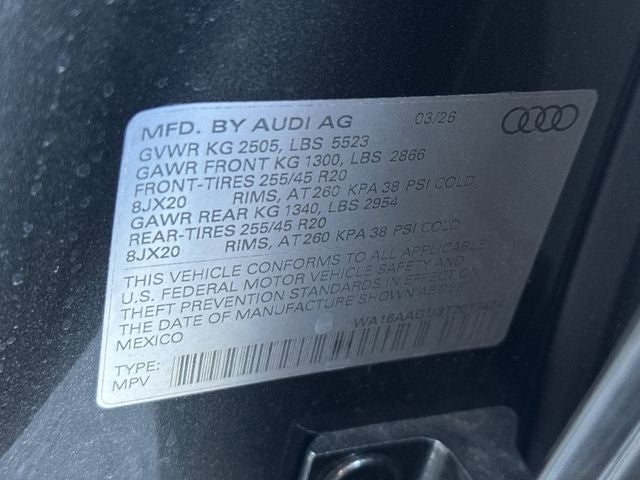 2026 Audi Q5 2.0T Prestige quattro
