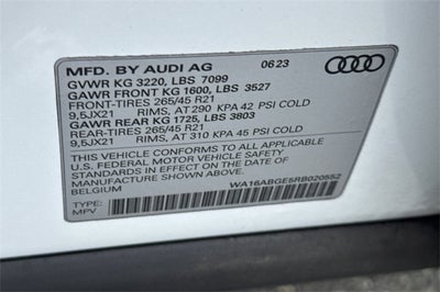 2024 Audi Q8 e-tron Prestige quattro