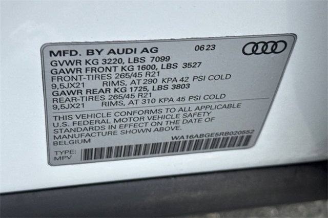 2024 Audi Q8 e-tron Prestige quattro