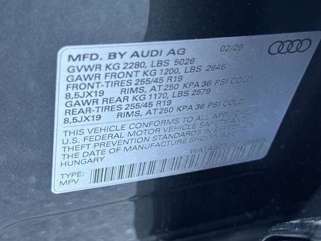 2026 Audi Q3 S line quattro