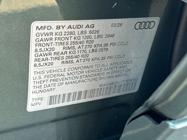 2026 Audi Q3 S line quattro
