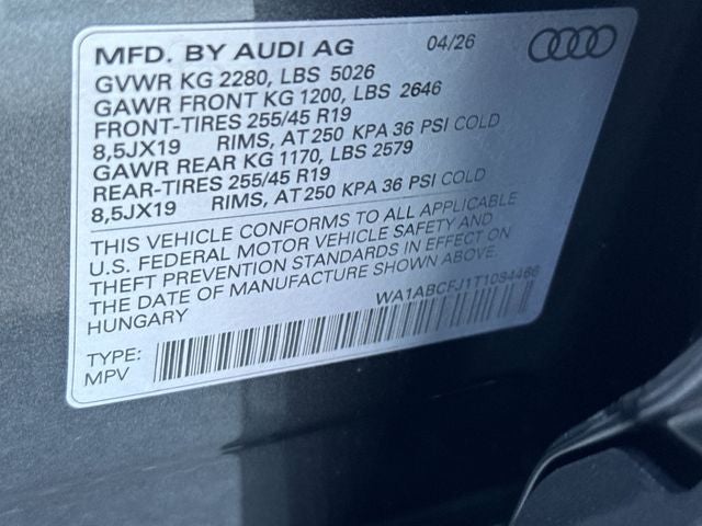 2026 Audi Q3 S line quattro