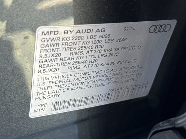 2026 Audi Q3 S line quattro