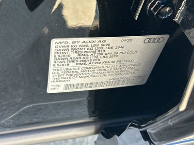 2026 Audi Q3 S line quattro