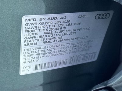2026 Audi Q3 S line quattro