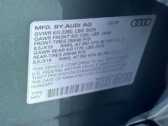 2026 Audi Q3 S line quattro
