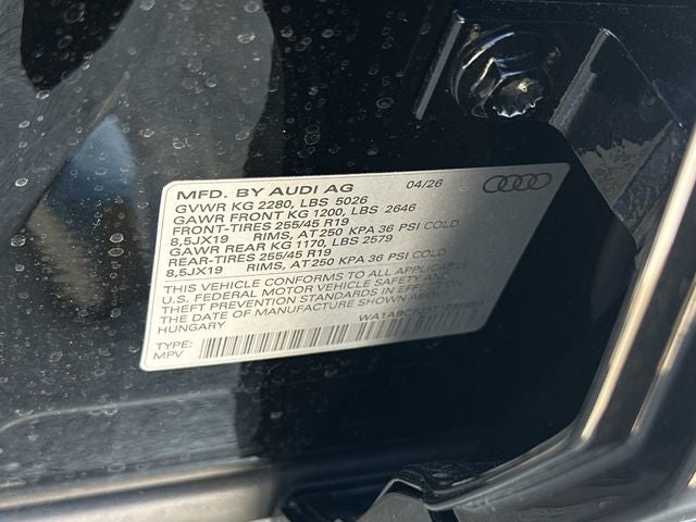 2026 Audi Q3 S line quattro