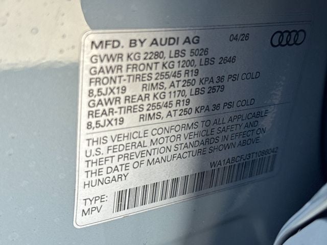 2026 Audi Q3 S line quattro