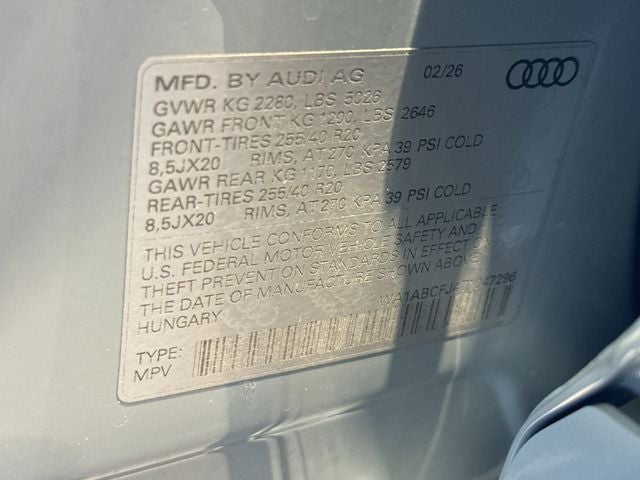 2026 Audi Q3 S line quattro
