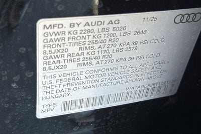 2026 Audi Q3 S line quattro