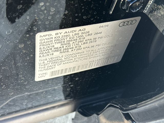 2026 Audi Q3 S line quattro
