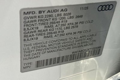 2026 Audi Q3 S Line quattro