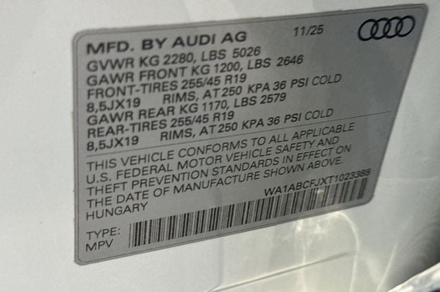 2026 Audi Q3 S Line quattro