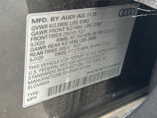 2026 Audi Q7 45 Premium quattro