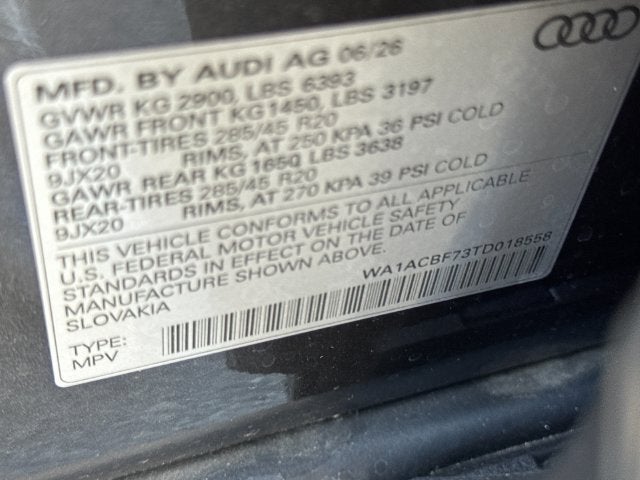 2026 Audi Q7 45 Premium quattro