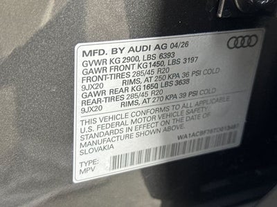 2026 Audi Q7 45 Premium quattro