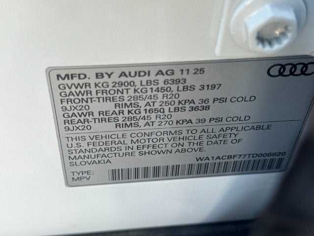 2026 Audi Q7 45 Premium quattro