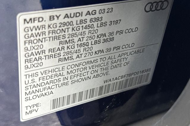 2023 Audi Q7 45 Premium quattro