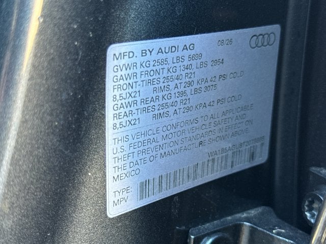 2026 Audi SQ5 Sportback Premium Plus quattro