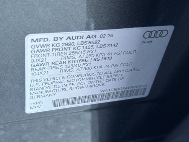 2027 Audi SQ6 e-tron Premium Plus quattro
