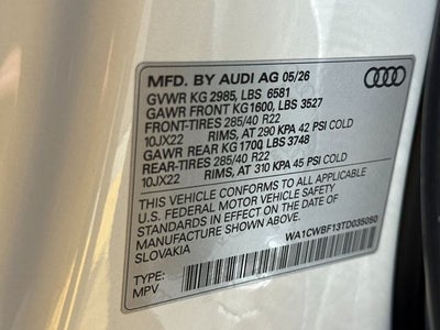 2026 Audi SQ8 4.0T Prestige quattro
