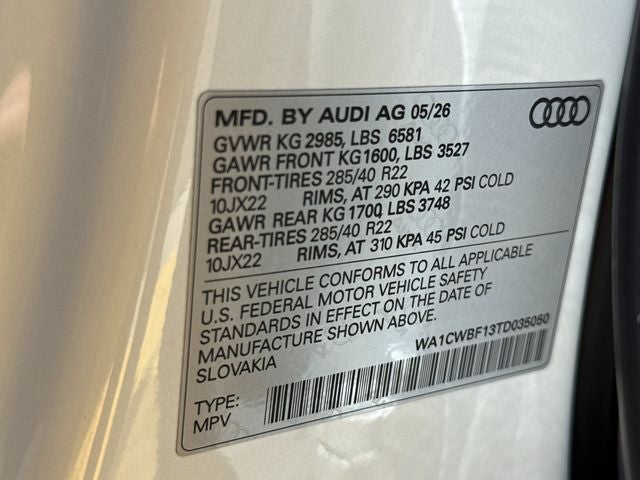 2026 Audi SQ8 4.0T Prestige quattro