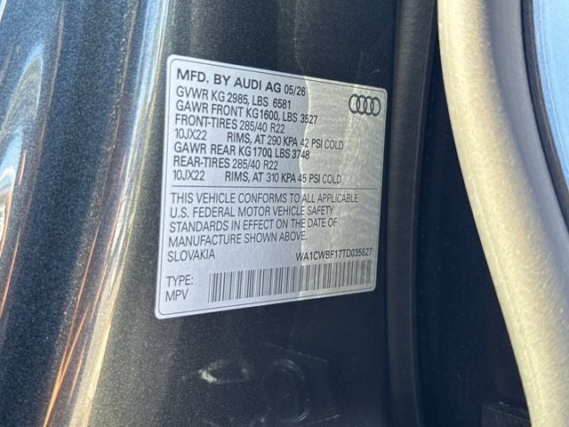 2026 Audi SQ8 4.0T Prestige quattro