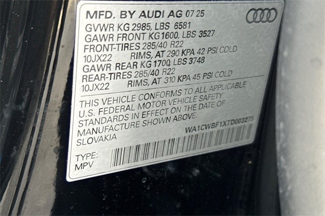 2026 Audi SQ8 4.0T Prestige quattro