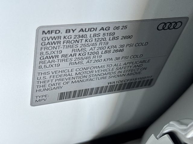 2025 Audi Q3 Premium S Line quattro