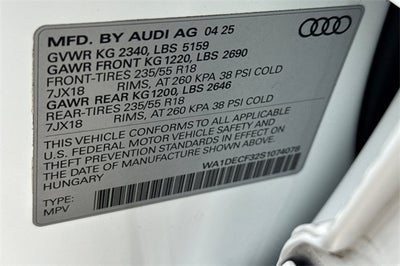 2025 Audi Q3 Premium S Line quattro
