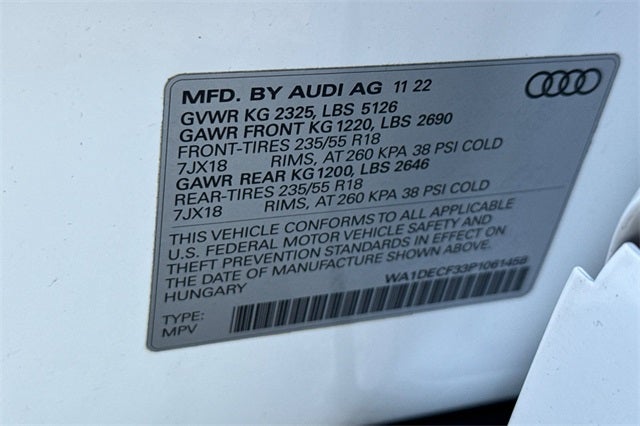 2023 Audi Q3 Premium S Line quattro