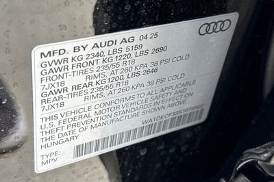 2025 Audi Q3 Premium S Line quattro