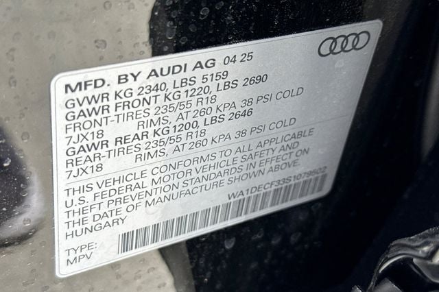 2025 Audi Q3 Premium S Line quattro