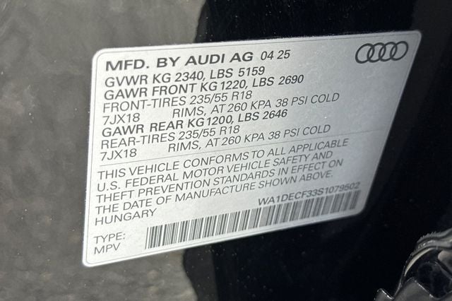 2025 Audi Q3 Premium S Line quattro