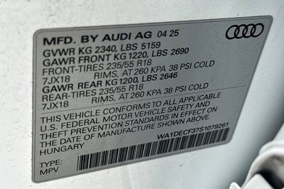 2025 Audi Q3 Premium S Line quattro