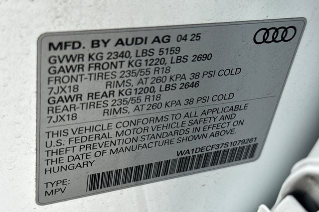 2025 Audi Q3 Premium S Line quattro