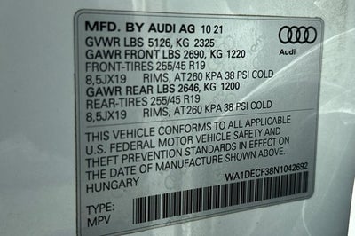 2022 Audi Q3 Premium S Line quattro