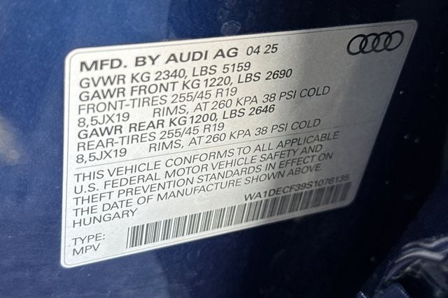 2025 Audi Q3 Premium S Line quattro