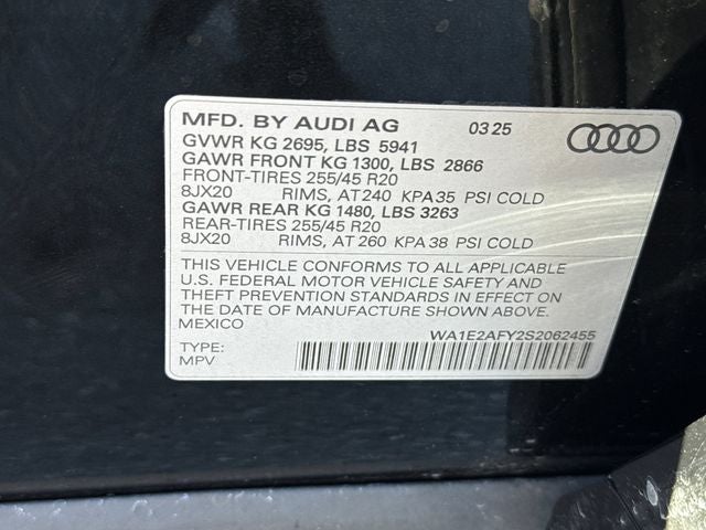 2025 Audi Q5 e 55 Premium Plus S Line