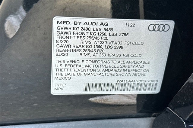 2023 Audi Q5 45 S line Premium quattro