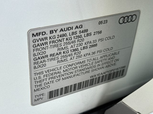 2023 Audi Q5 45 S line Premium Plus quattro