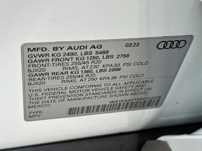 2023 Audi Q5 45 S line Premium quattro